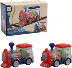 Locomotief met Tandwielen op Batterijen met Licht