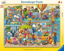 RAVENSBURGER Puzzel Dieren-speelgoedwinkel 35 stukjes