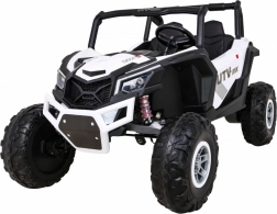 elektrische kinderbuggy UTV-MX 24V 4x4 wit met afstandsbediening en EVA-wielen