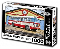 Puzzel RETRO-AUTA Škoda 706 RTO MEX – bus, 1000 stukjes