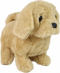 Interactief lopende blaffende speelgoedhond beige