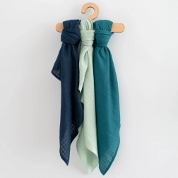 Katoenen gekleurde luiers voor jongetjes New Baby 70 × 80 cm, 3 stuks