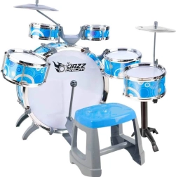 Woopie elektronische drumset voor kinderen – 6 trommels, 2 cimbalen en krukje
