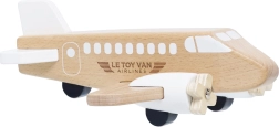 Houten vliegtuig met bewegende propellers Le Toy Van