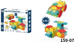 Creatieve STEAM bouwset 51 stuks met tandwielen en motortje