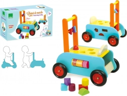 Vilac multifunctionele houten loopwagen 3-in-1 voor kinderen