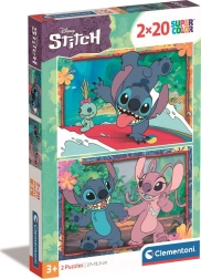 CLEMENTONI Puzzel Stitch 2x20 stukjes