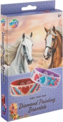 moxy diamond painting – armbandenset horse collection (2 stuks)