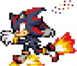 Jixelz REMIX – plastic pixelpuzzel SONIC: Runnin' Shadow