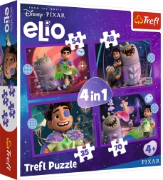 Trefl puzzel Elio buitenaardse missie 4-in-1 (35, 48, 54, 70 stukjes)
