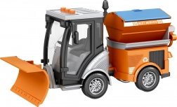 Schoonmaakwagen met effecten