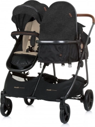 Kinderwagen voor een tweeling 2-in-1 Chipolino Duo Smart Blackberry