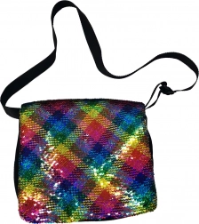 Schoudertas met pailletten