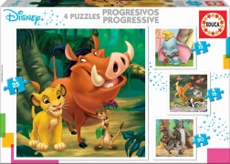Educa puzzel Disney sprookjes 4v1