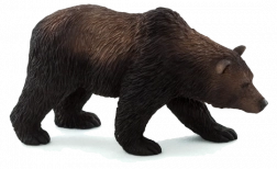 Realistische grizzlybeerfiguur