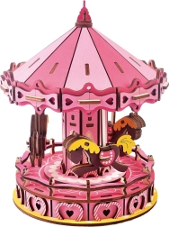 Houten 3D Puzzel Draaimolen