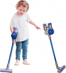 Kinder draadloze steelstofzuiger CASDON DYSON met geluidseffecten, blauw