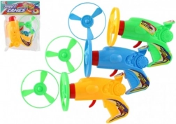 Lanceerpropeller met starter – kunststof pistool 12 cm, verschillende kleuren