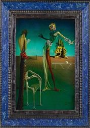 Puzzel Vrouw met rozenhoofd - 1000 stukjes