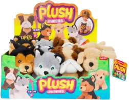 Pluche puppyhondje 15 cm, verschillende soorten - 1 stuk