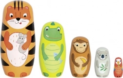 houten matroesjka tijger Tavi en vrienden Goki