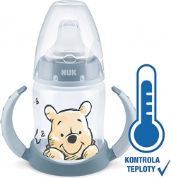 NUK Babyfles Winnie de Poeh met temperatuurcontrole 150 ml grijs