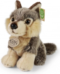 pluchen zittende wolf 18 cm eco friendly