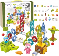 Magnetische bouwset Regenboogbaan Kinderparadijs 104 stuks