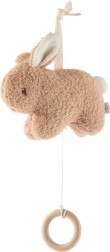 Hangend muziekstuk konijntje met houten ring