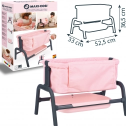 Smoby Maxi-Cosi Quinny poppenbed 38 cm met opbergruimte en verstelbare hoogte