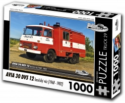 Puzzel Retro-auto’s Truck AVIA 30 DVS 12 brandweerwagen 1000 stukjes
