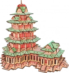Woodcraft houten 3D-puzzel – Yuejiang-toren