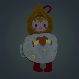 Kerst pluchen decoratie witte elf Mimmi Lilliputiens