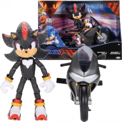 Sonic 3: figuur SHADOW op zwarte motor (kleine set)