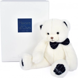 pluchen teddybeer met donkerblauwe strik 30 cm – Doudou Histoire d’Ours