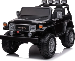 Elektrische kinderauto Toyota Land Cruiser 4x4 tweezitter – zwart