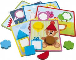 Houten inlegpuzzel DETOA voor kinderen vanaf 2 jaar