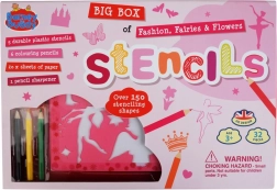 Tekenstencils – modieuze feeën, grote set