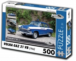RETRO-AUTO Puzzel Volga GAZ 21 VB 1966, 500 stukjes
