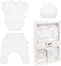 3-delige newbornset NEW BABY I AM wit 62 (3–6 maanden)