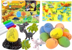 DIY set voor het schilderen van dinosaurus-eieren