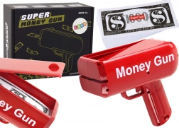 Schietende Money Gun – rode party biljettenwerper