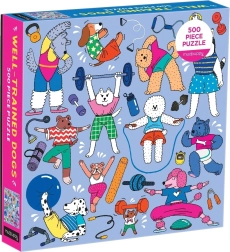 Mudpuppy oefenende honden puzzel 500 stukjes