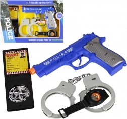 Politieset met licht en geluid