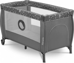 Lionelo kinder reisbed Stefi Plus grijs wit