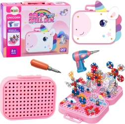 Creatieve bouwset Eenhoorn met boormachine