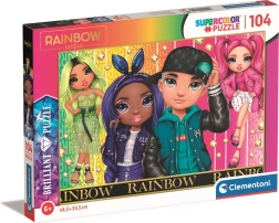 Clementoni puzzel Regenboog High: Jade, Krystal, River en Stella 104 stukjes