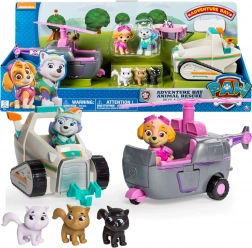 Paw Patrol reddingsset Skye en Everest – helikopter, sneeuwscooter en kittensfiguren