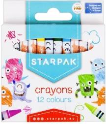 Set waskrijtjes 12 kleuren