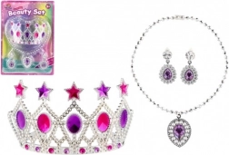 Kinderbeautyset met kroon, ketting en oorbellen